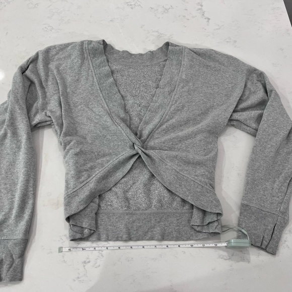 Aerie Light Gray Crew Neck Sweater - Picture 4 of 5